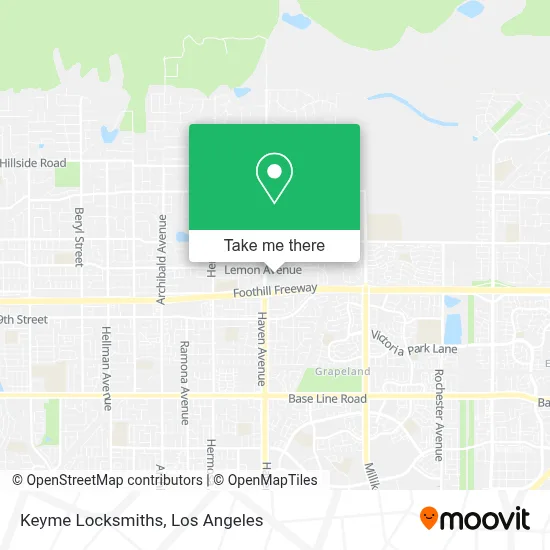 Keyme Locksmiths map
