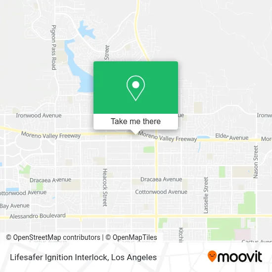 Lifesafer Ignition Interlock map