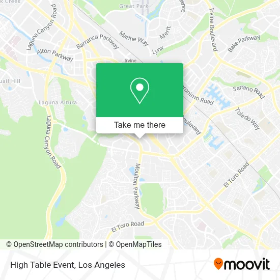 High Table Event map