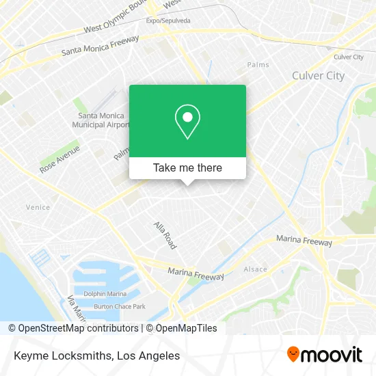Keyme Locksmiths map