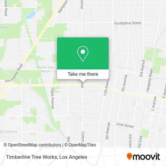 Timberline Tree Works map