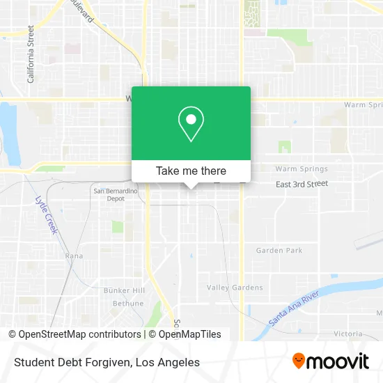 Student Debt Forgiven map