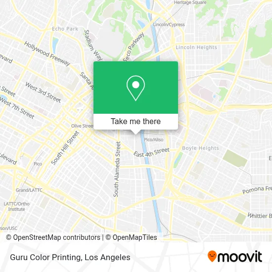 Guru Color Printing map