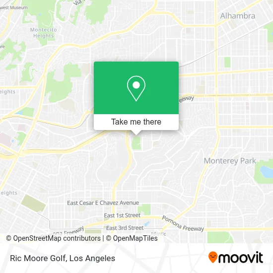 Ric Moore Golf map