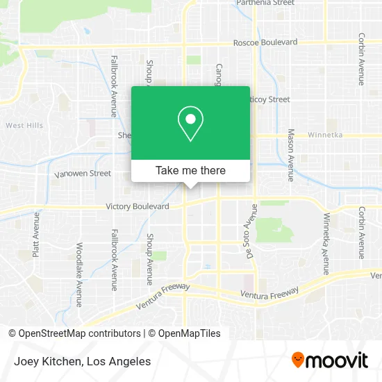 Joey Kitchen map