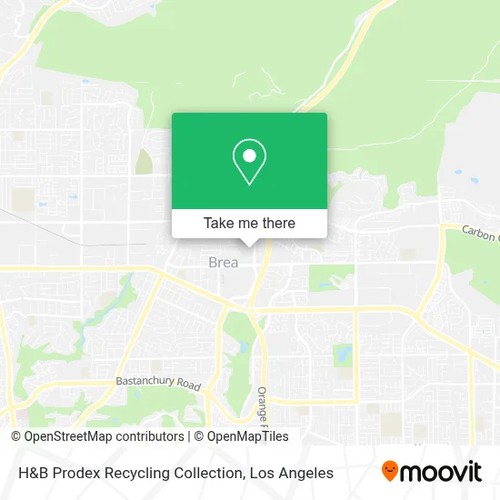 H&B Prodex Recycling Collection map