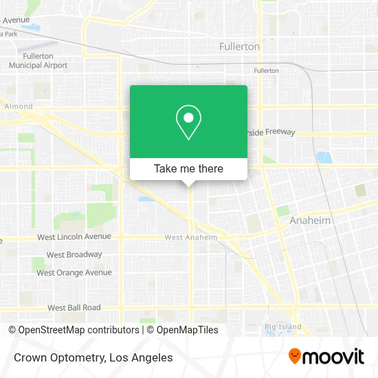 Crown Optometry map