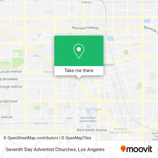 Seventh Day Adventist Churches map
