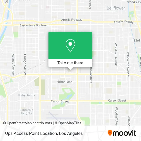 Ups Access Point Location map