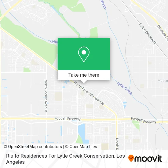 Rialto Residences For Lytle Creek Conservation map