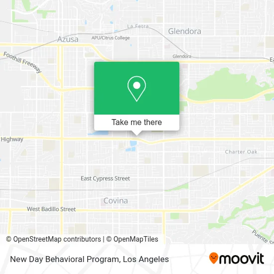 New Day Behavioral Program map