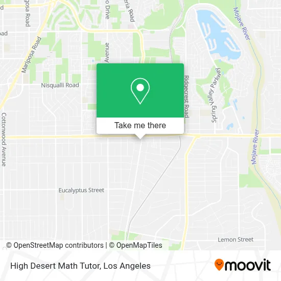High Desert Math Tutor map