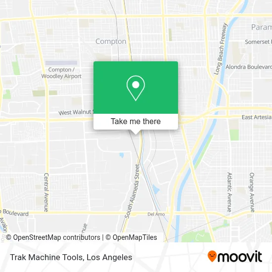 Trak Machine Tools map