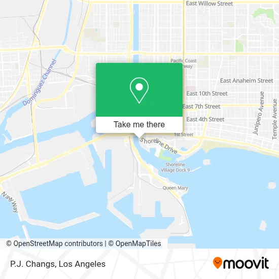 P.J. Changs map