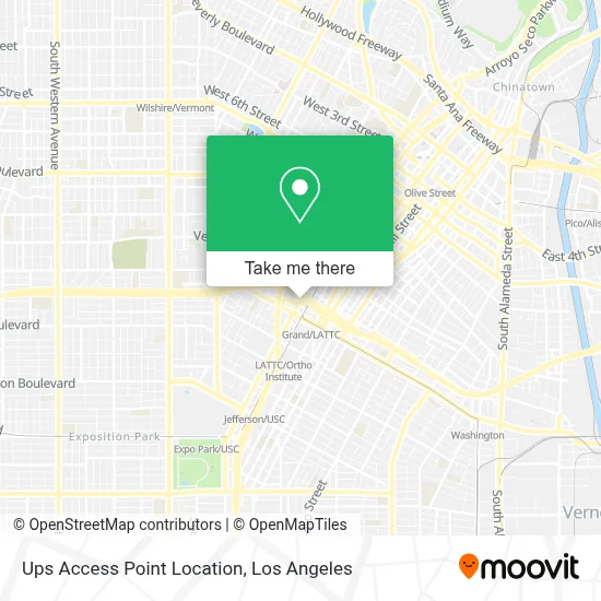Ups Access Point Location map
