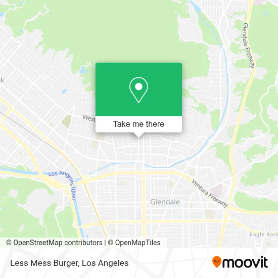 Less Mess Burger map