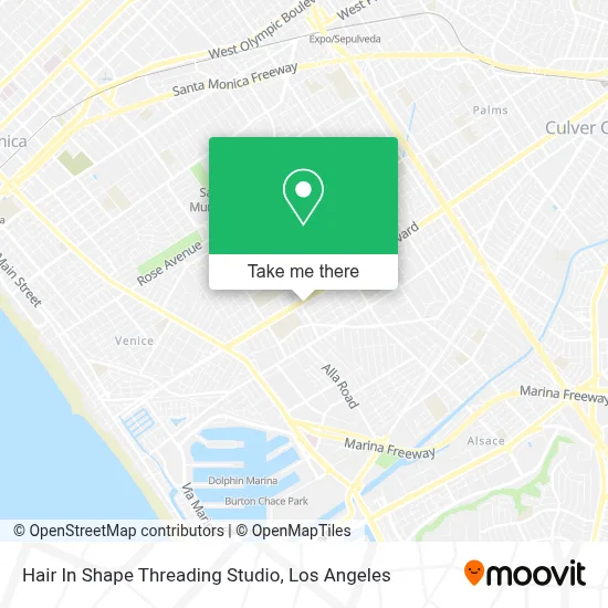 Hair In Shape Threading Studio map