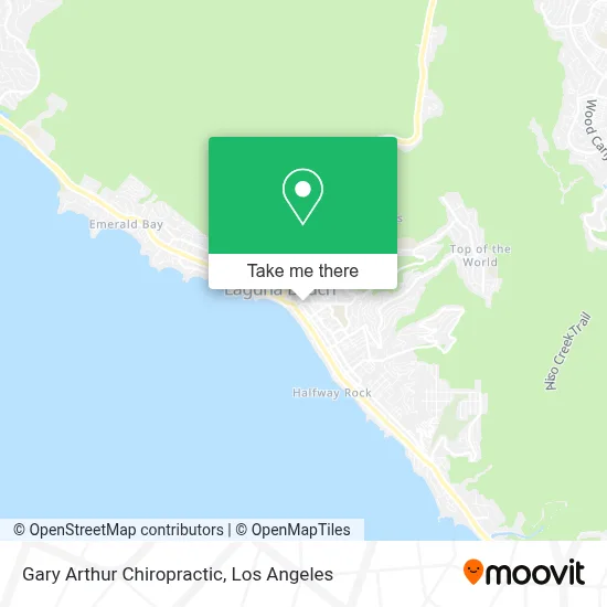 Gary Arthur Chiropractic map