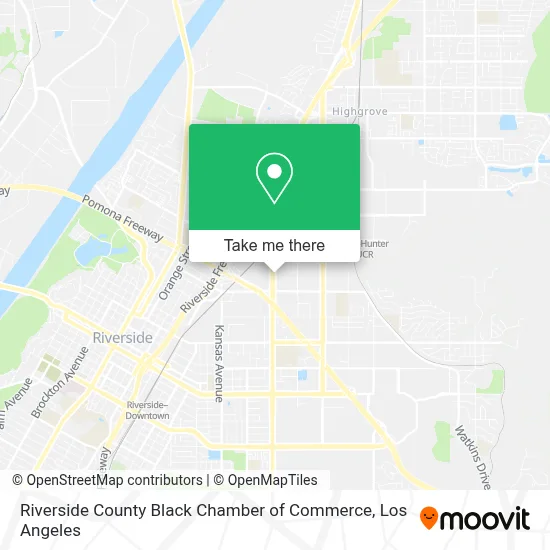 Riverside County Black Chamber of Commerce map