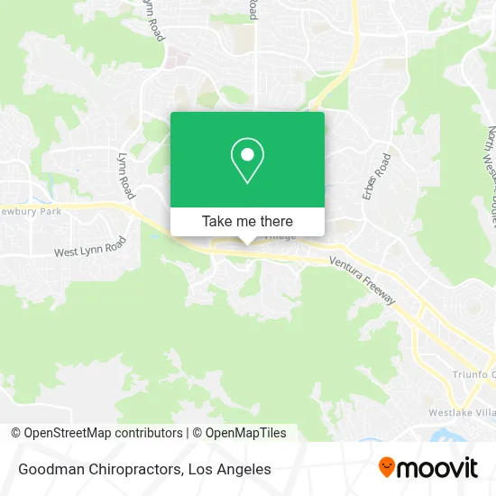Goodman Chiropractors map