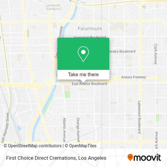First Choice Direct Cremations map