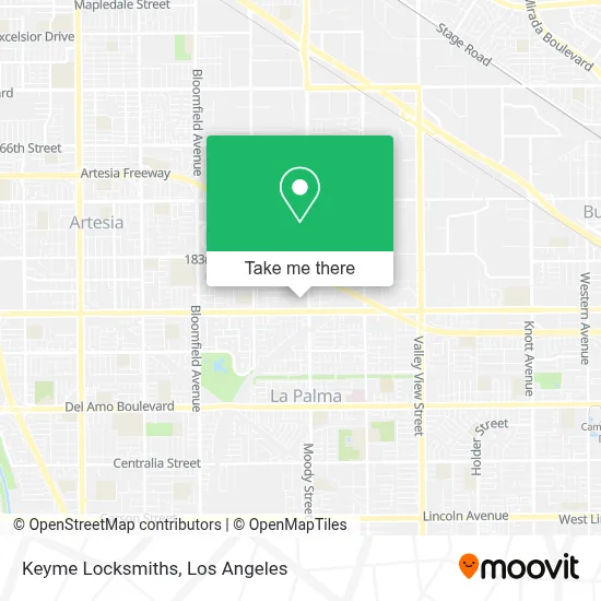 Keyme Locksmiths map