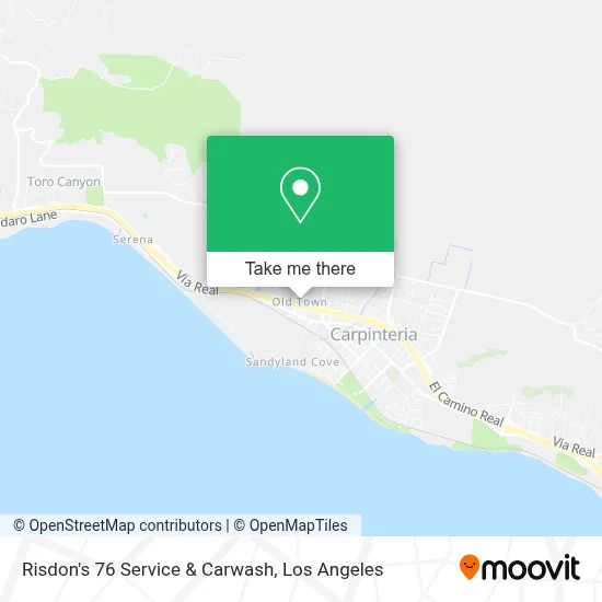 Risdon's 76 Service & Carwash map