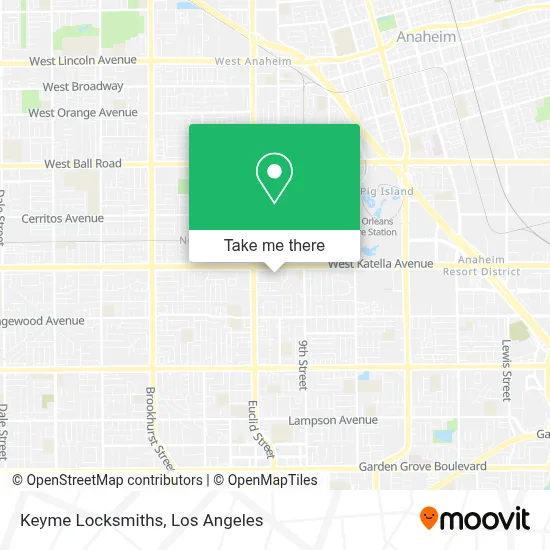 Keyme Locksmiths map
