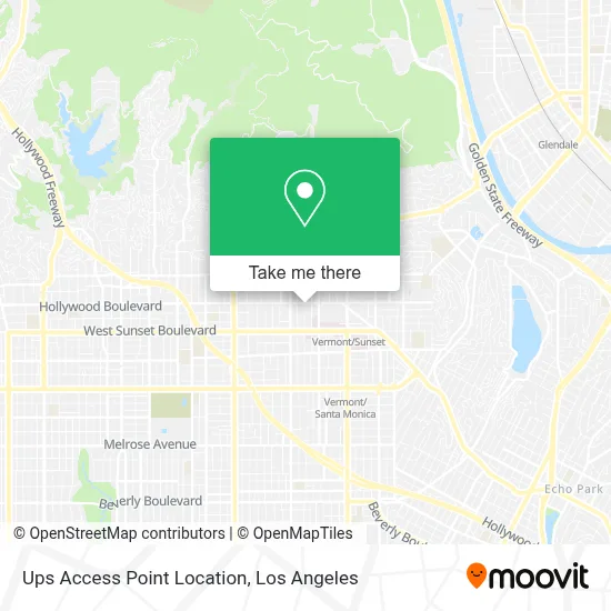 Ups Access Point Location map