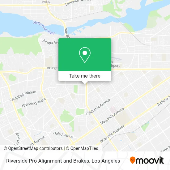 Riverside Pro Alignment and Brakes map