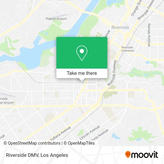 Riverside DMV map