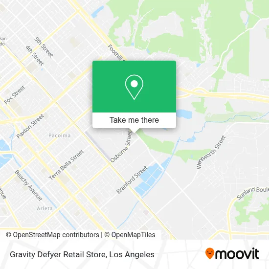Gravity Defyer Retail Store map