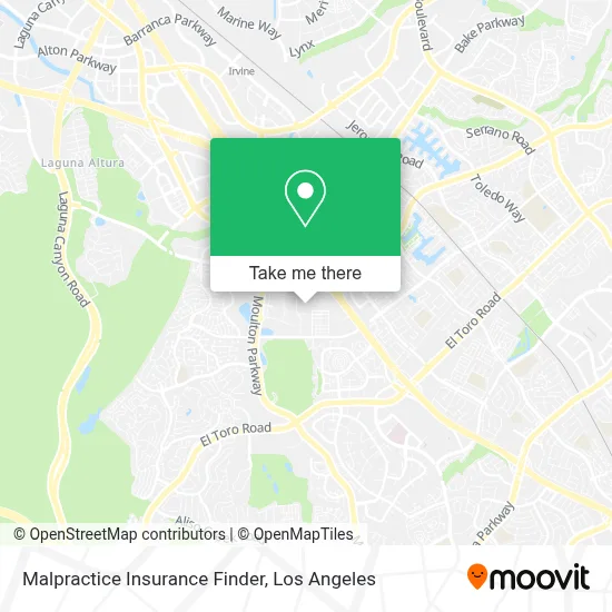 Malpractice Insurance Finder map