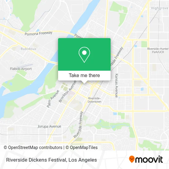 Riverside Dickens Festival map