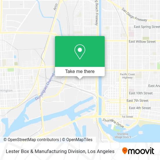 Lester Box & Manufacturing Division map