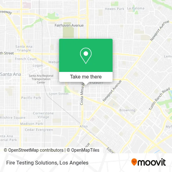 Fire Testing Solutions map