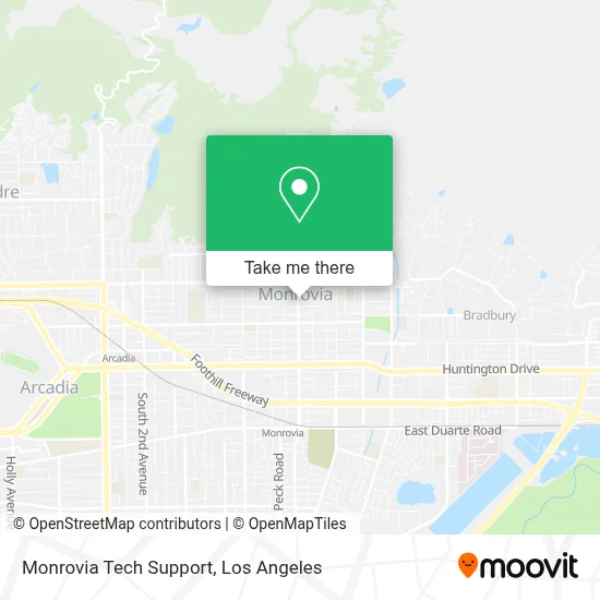 Monrovia Tech Support map