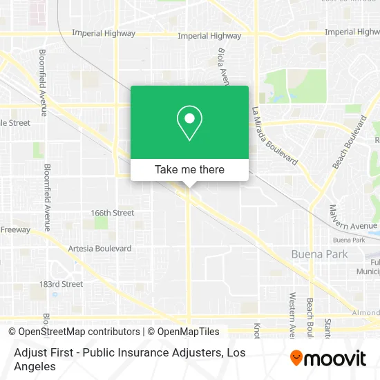 Adjust First - Public Insurance Adjusters map