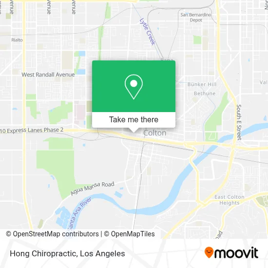 Hong Chiropractic map