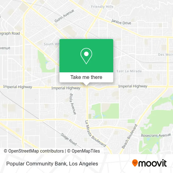 Popular Community Bank map