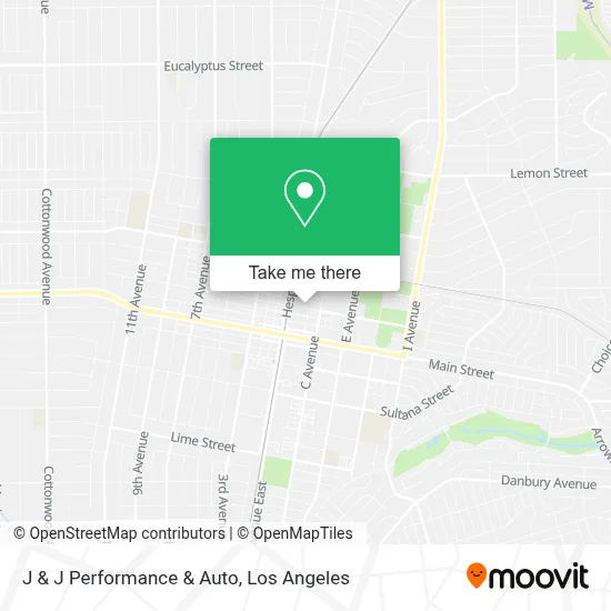 J & J Performance & Auto map