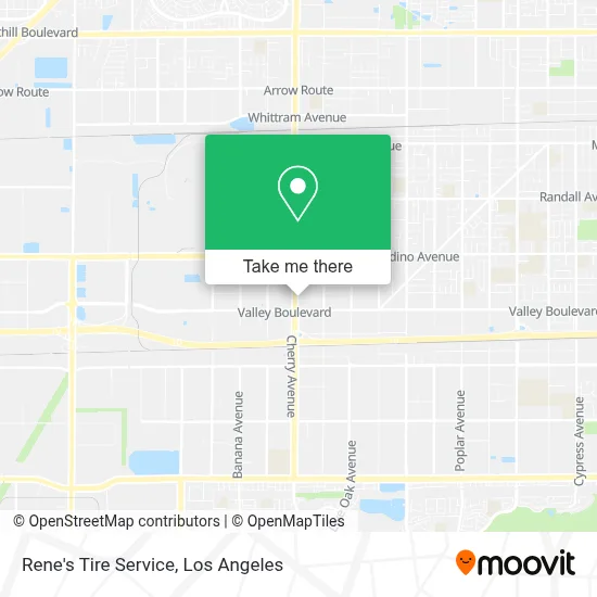 Rene's Tire Service map