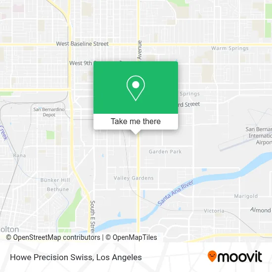Howe Precision Swiss map
