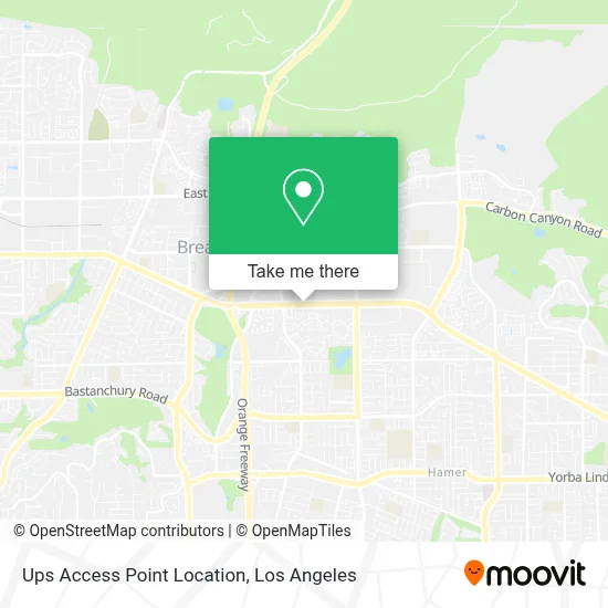 Ups Access Point Location map