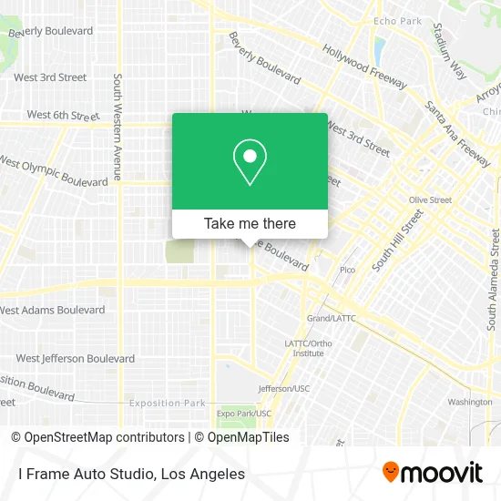I Frame Auto Studio map