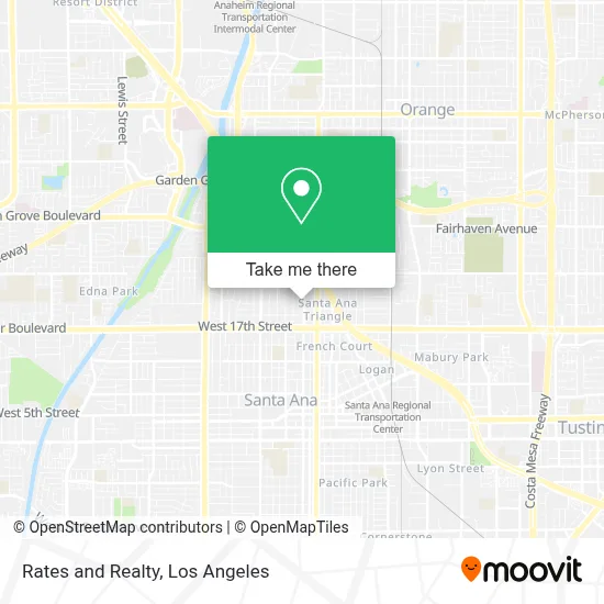 Rates and Realty map