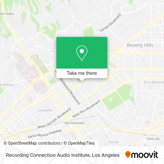 Recording Connection Audio Institute map