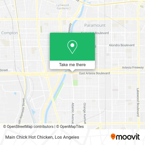 Main Chick Hot Chicken map