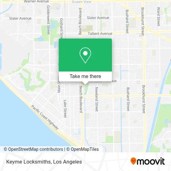 Keyme Locksmiths map