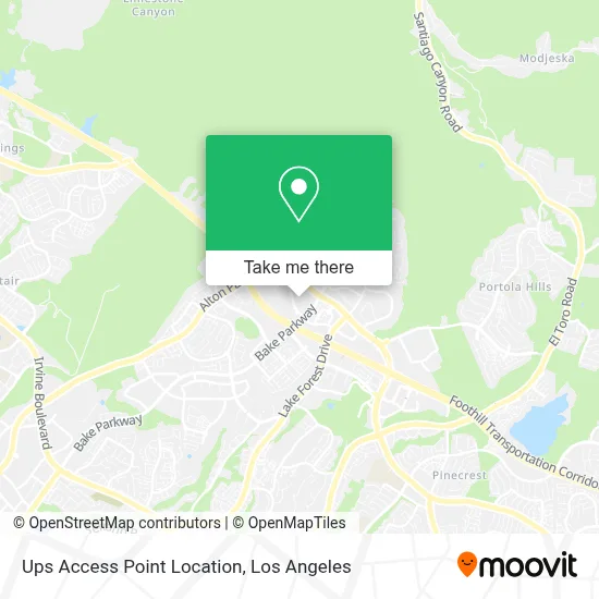 Ups Access Point Location map
